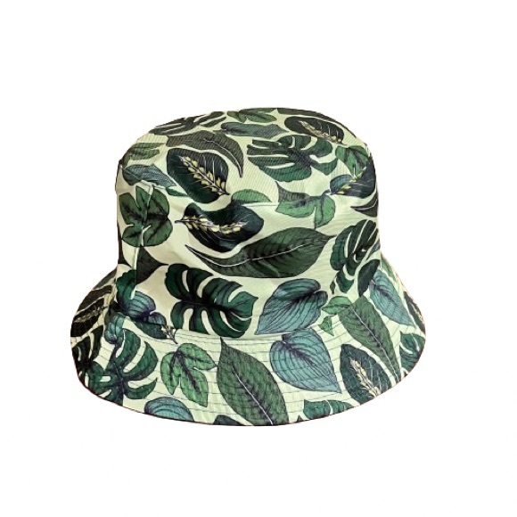 NWOT- Leaf Pattern Bucket Hat - Picture 4 of 5